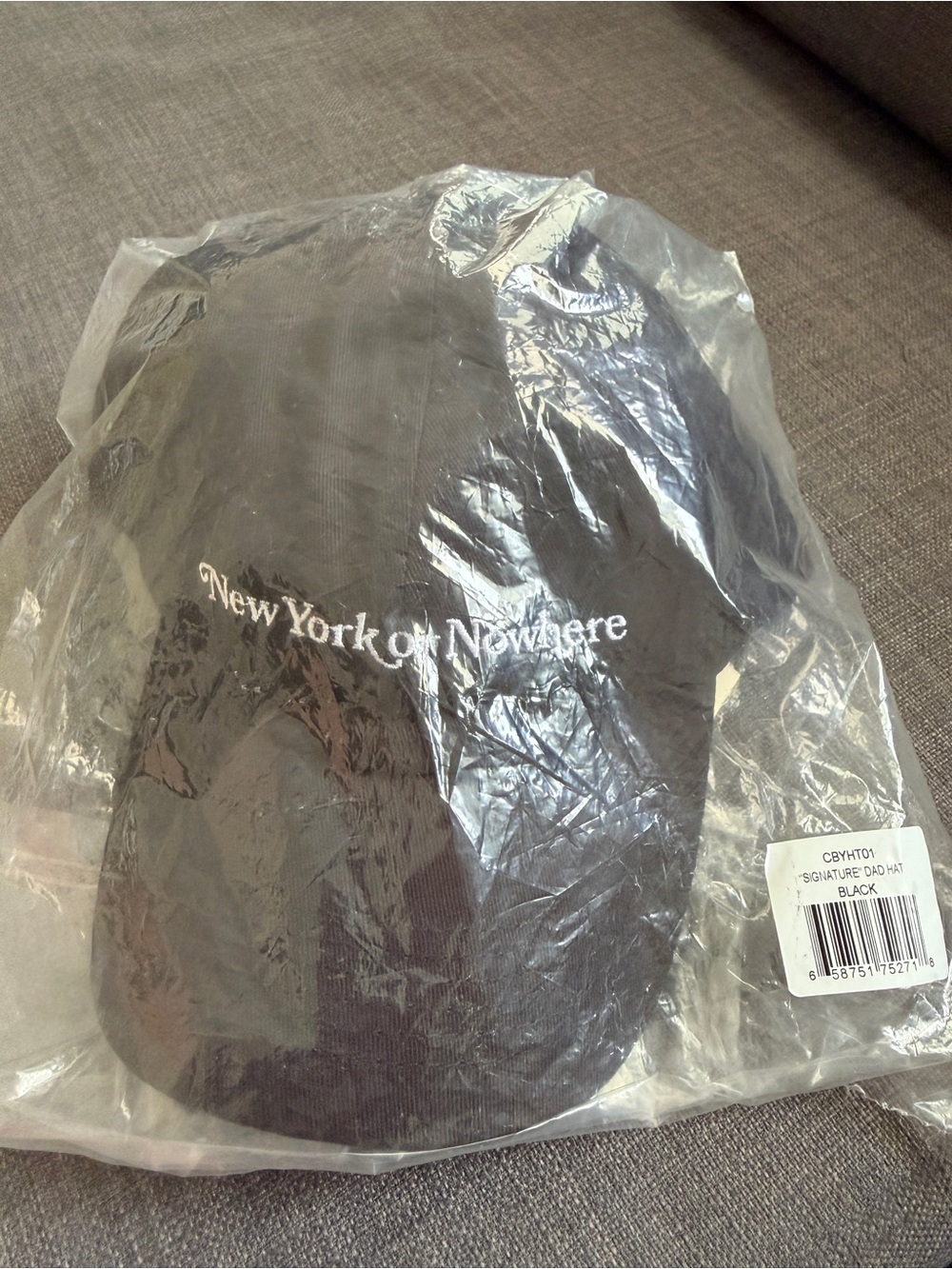 New York Or Nowhere Black Dad Hat
